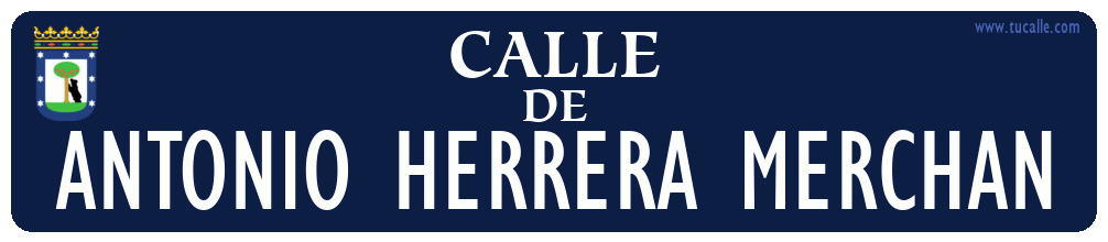 cartel_de_calle-de-ANTONIO HERRERA MERCHAN_en_madrid_antiguo